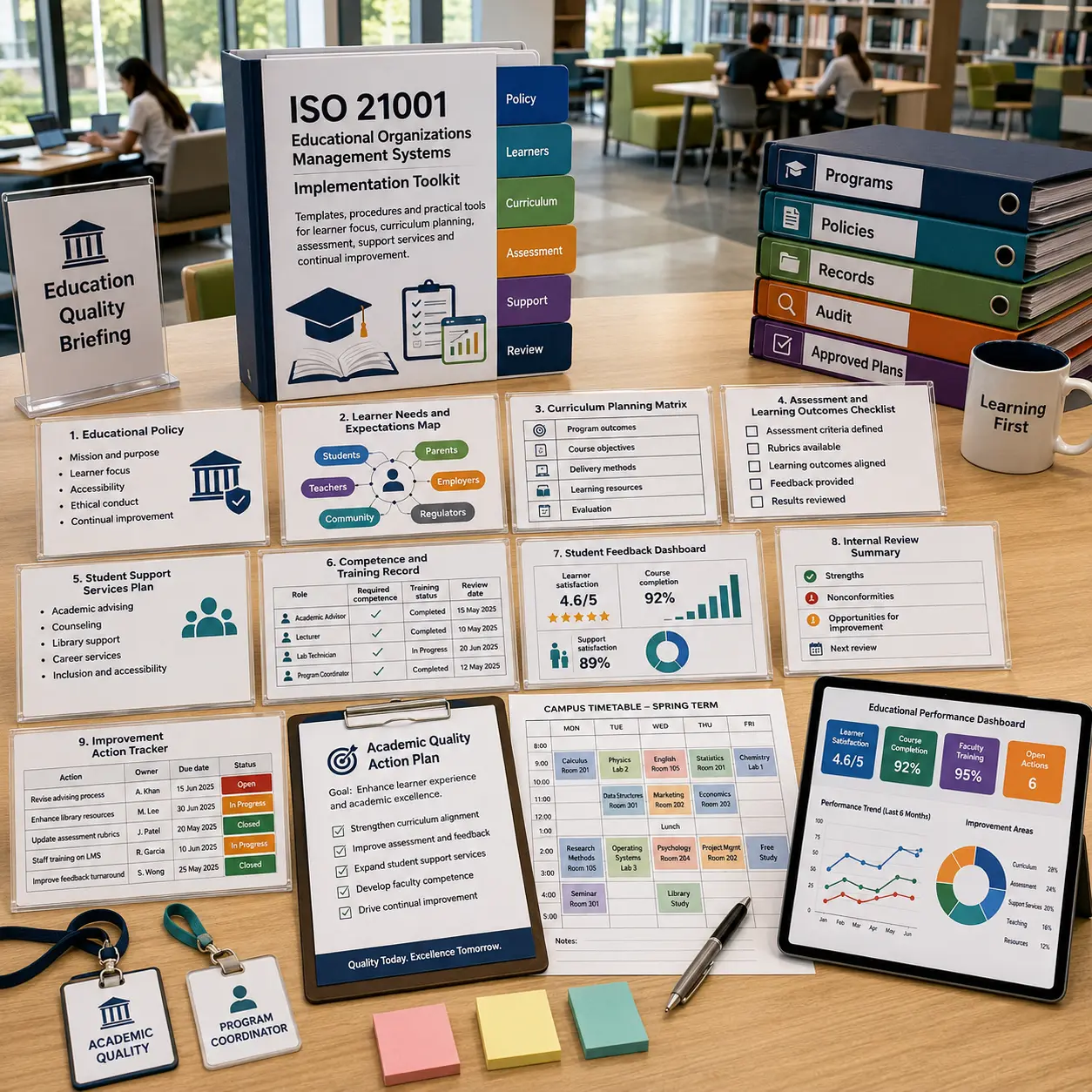 ISO 21001 Educational Organizations Management Systems Implementation Toolkits
