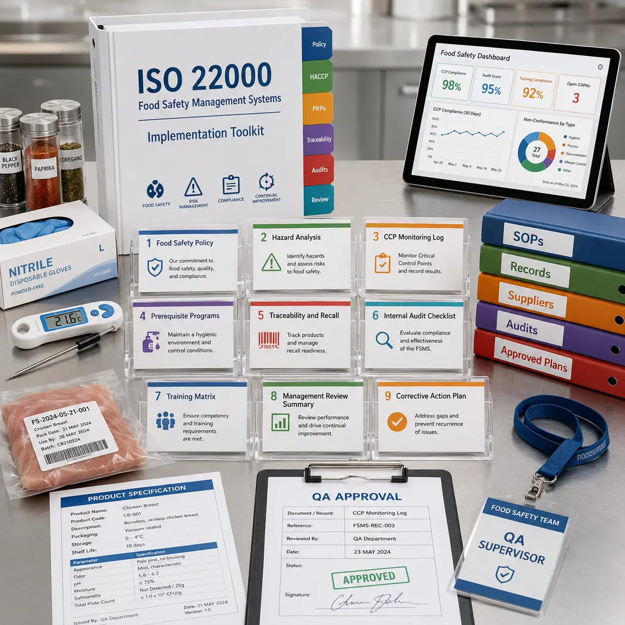 ISO 22000 Food Safety Management Systems Implementation Toolkits